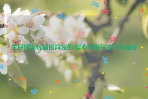 生日快乐祝福语简短的 暖心不俗气生日祝福语