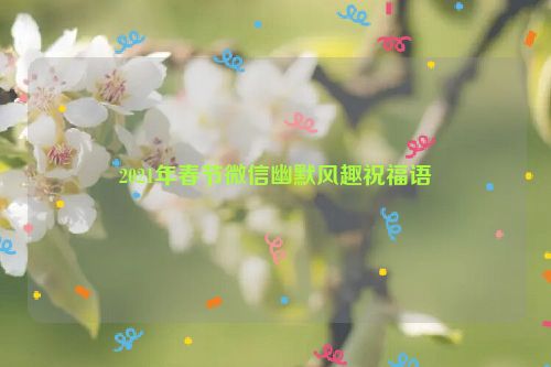 2021年春节微信幽默风趣祝福语