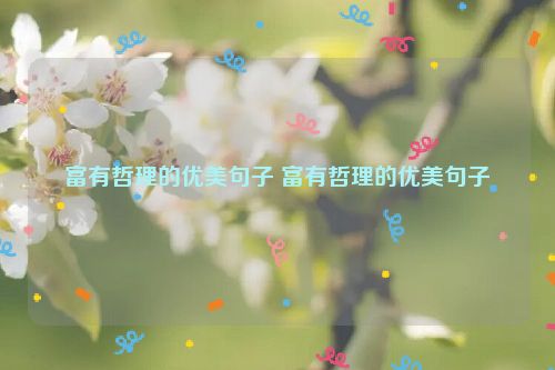 富有哲理的优美句子 富有哲理的优美句子