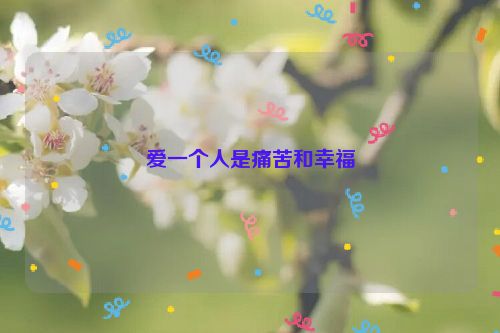 爱一个人是痛苦和幸福