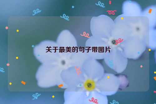 关于最美的句子带图片