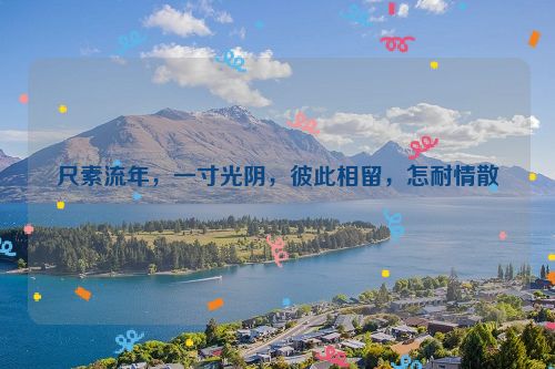 尺素流年，一寸光阴，彼此相留，怎耐情散