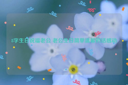 8字生日祝福老公 老公生日简单温馨的话感动