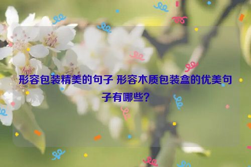 形容包装精美的句子 形容木质包装盒的优美句子有哪些？
