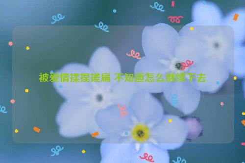被爱情揉捏搓扁 不知道怎么继续下去