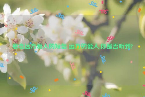 思念远方爱人的短信 远方的爱人,你是否听到?