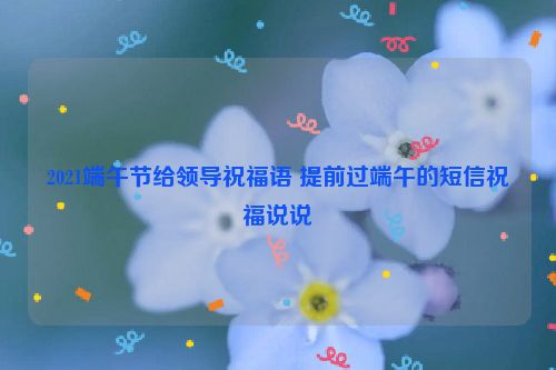 2021端午节给领导祝福语 提前过端午的短信祝福说说