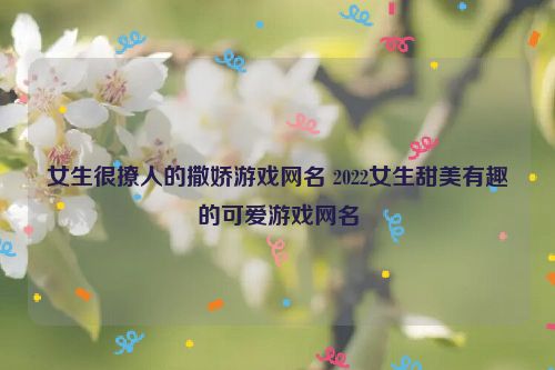 女生很撩人的撒娇游戏网名 2022女生甜美有趣的可爱游戏网名