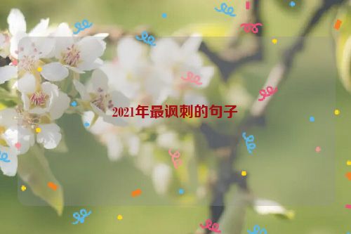 2021年最讽刺的句子