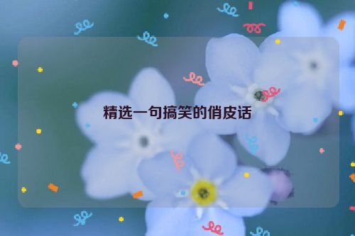 精选一句搞笑的俏皮话