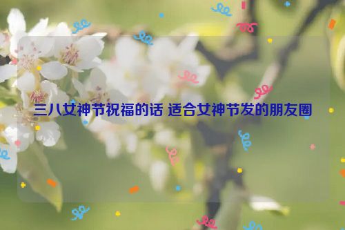 三八女神节祝福的话 适合女神节发的朋友圈