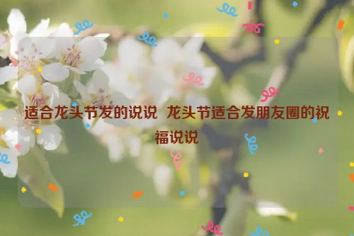 适合龙头节发的说说  龙头节适合发朋友圈的祝福说说