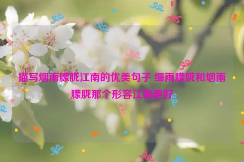 描写烟雨朦胧江南的优美句子 细雨朦胧和烟雨朦胧那个形容江南更好